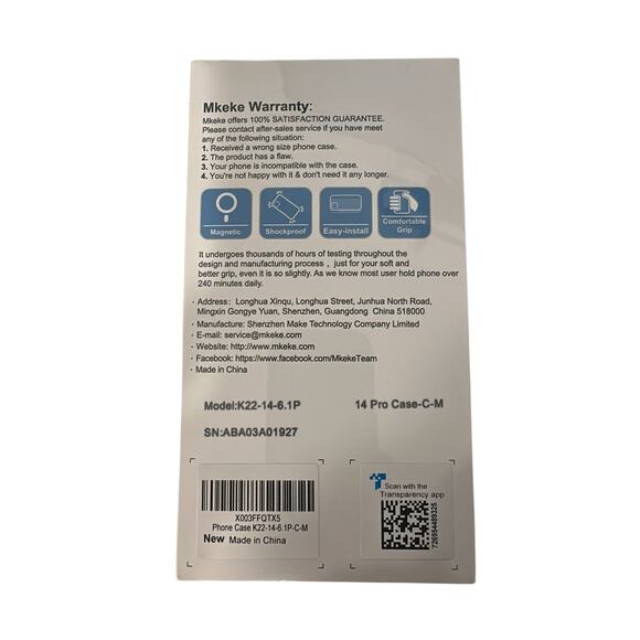 Clear Magnetic Phone Case  iPhone 14 Pro - Picture 2 of 3